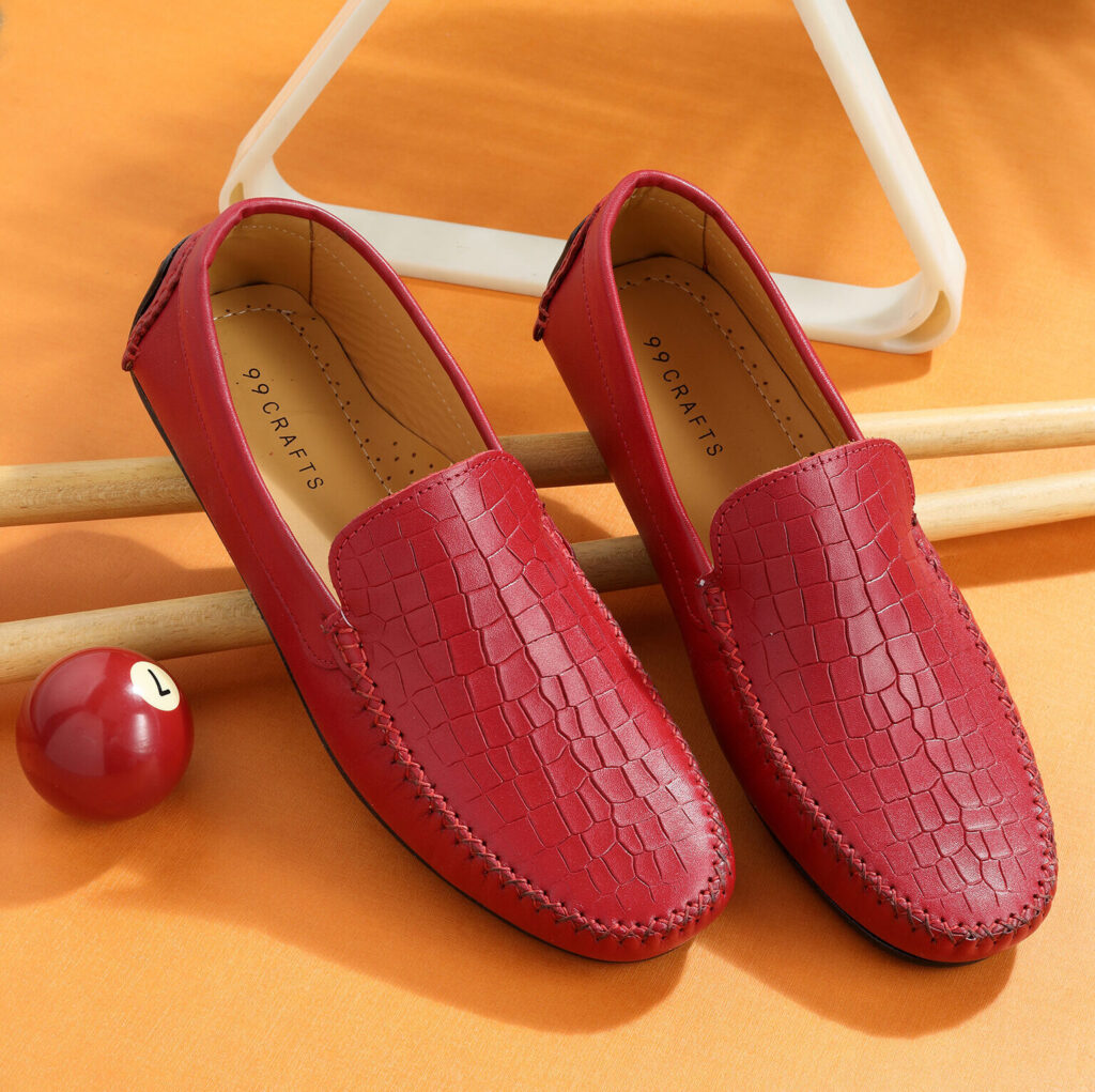 Trendy red flats for women comfortable casual shoes