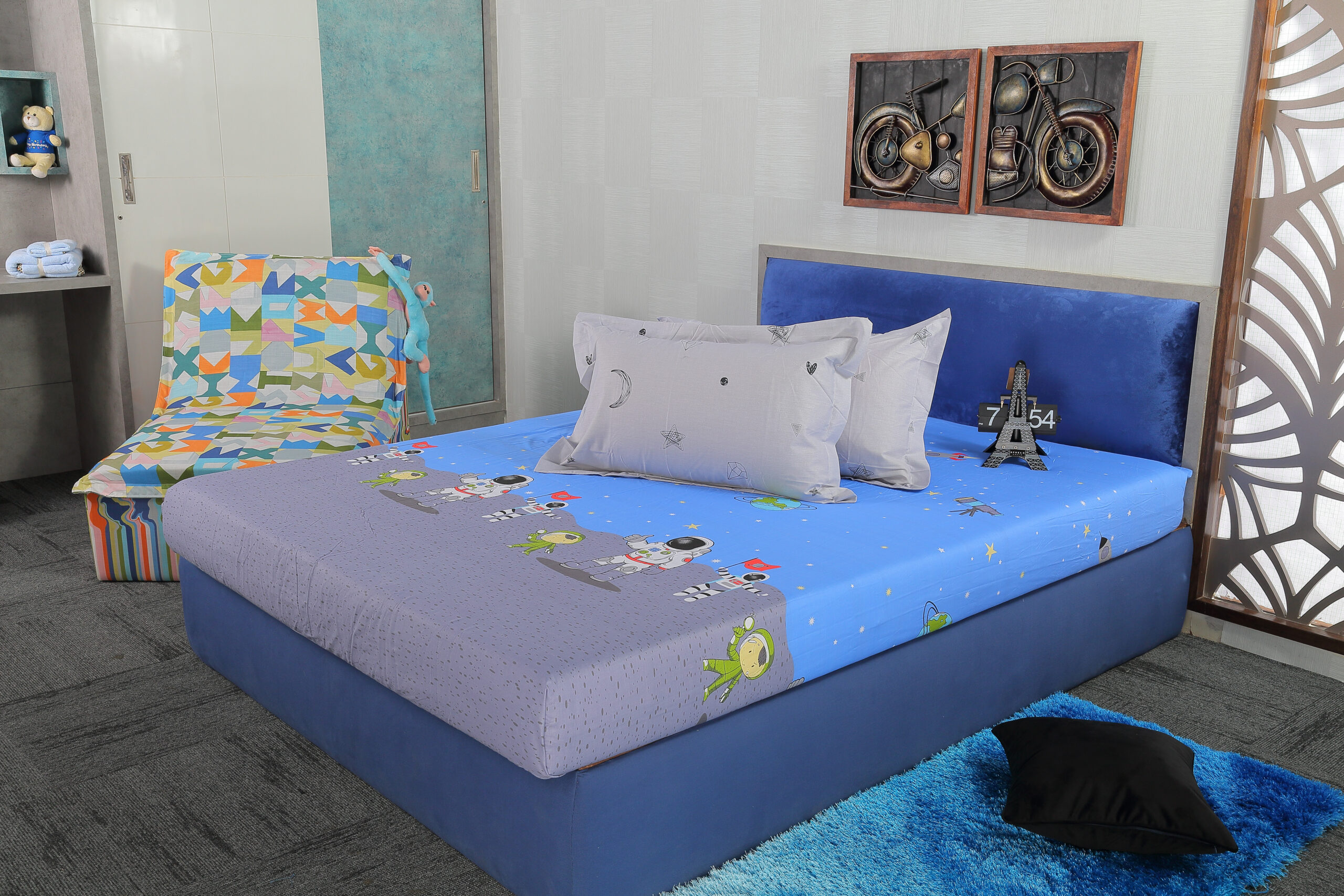 Modern bed furniture photography by 3WINGS PHOTOGRAPHY Hyderabad