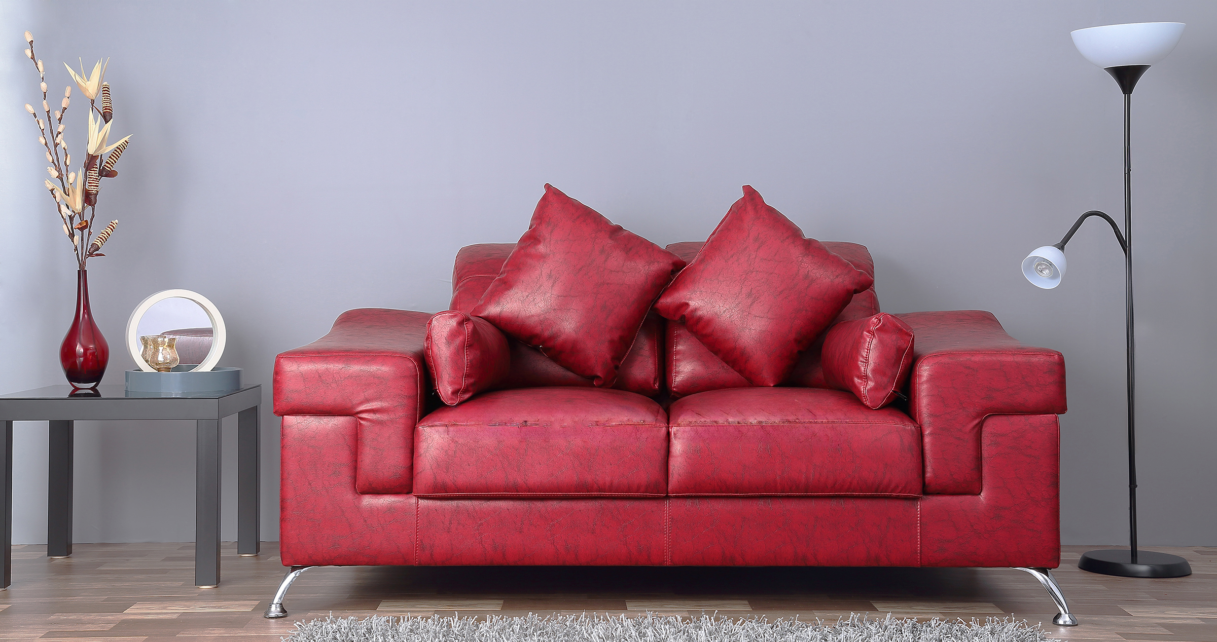 Luxury red sofa furniture photography by 3WINGS PHOTOGRAPHY Hyderabad