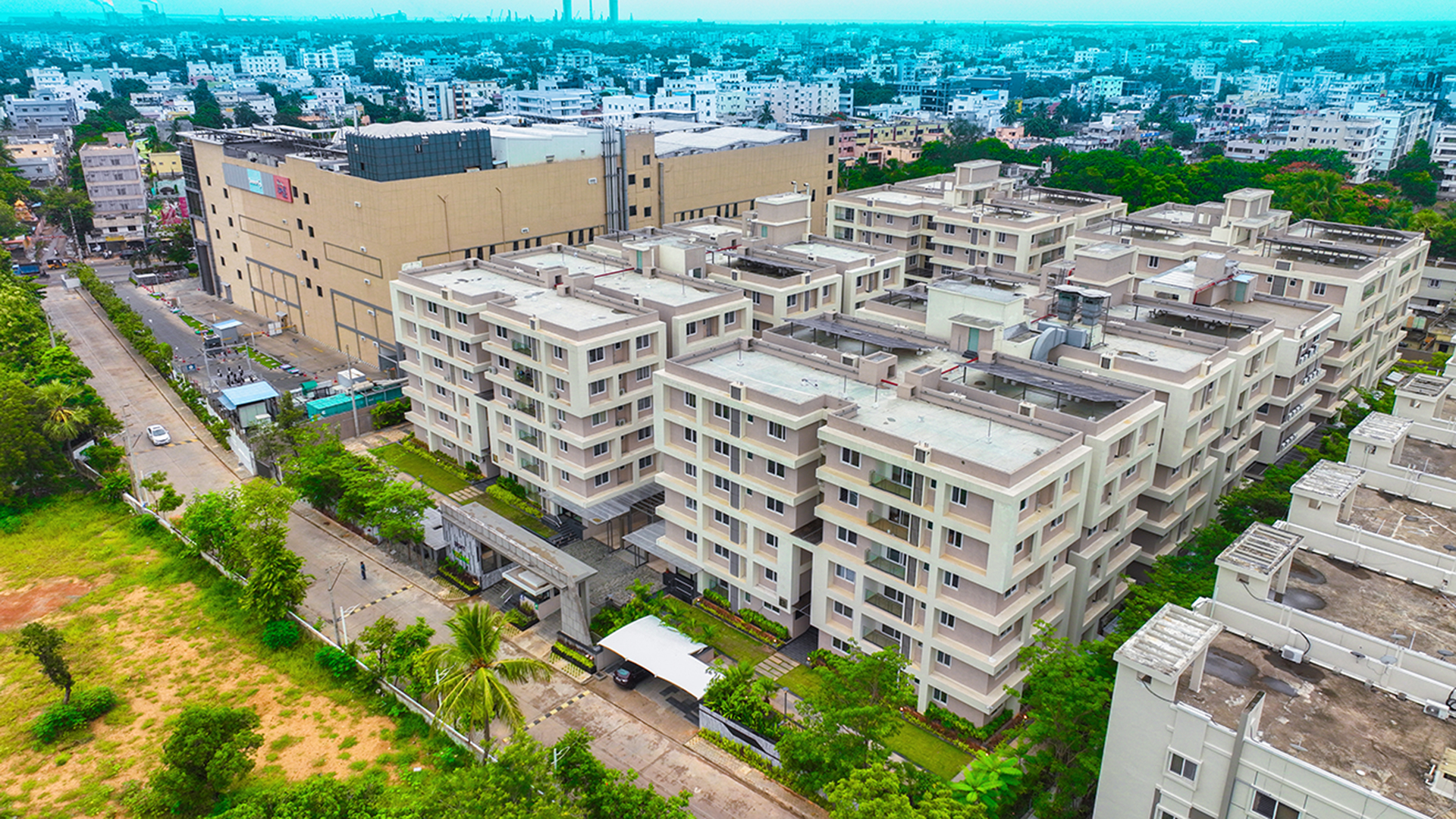 hyderabad commercial aerial drone photography | 3wings photograp