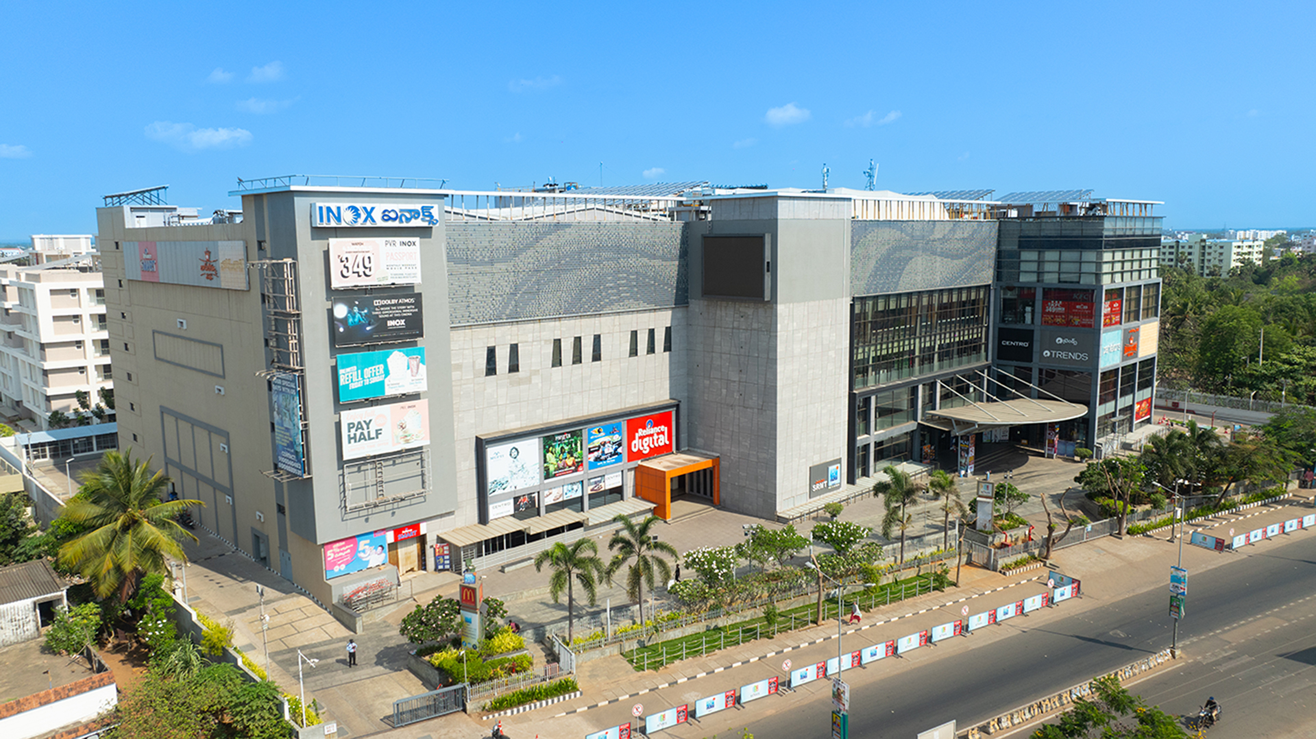 mall aerial drone photography – hyderabad | 3wings photography
