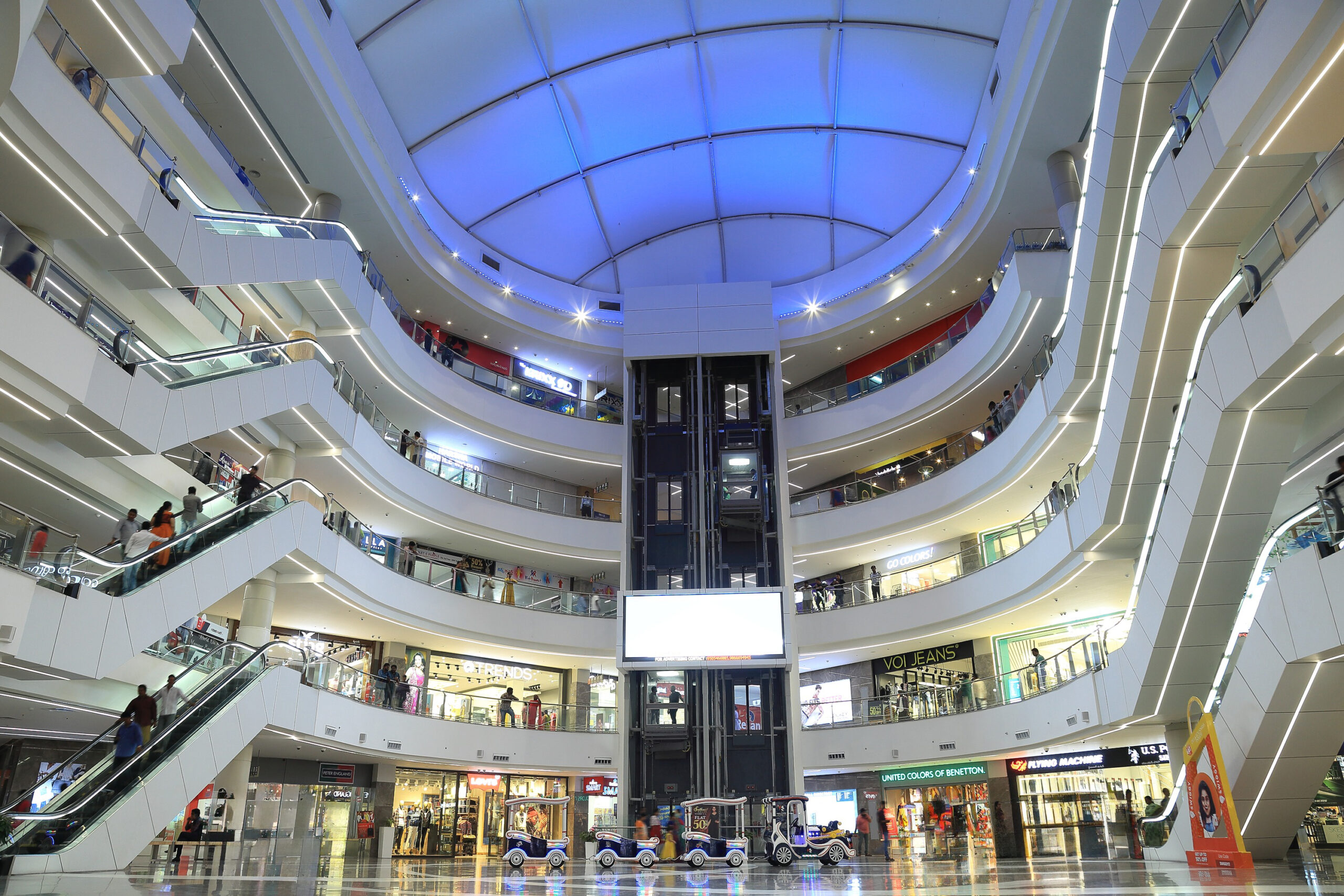 shopping mall interior photography hyderabad | 3wings photography