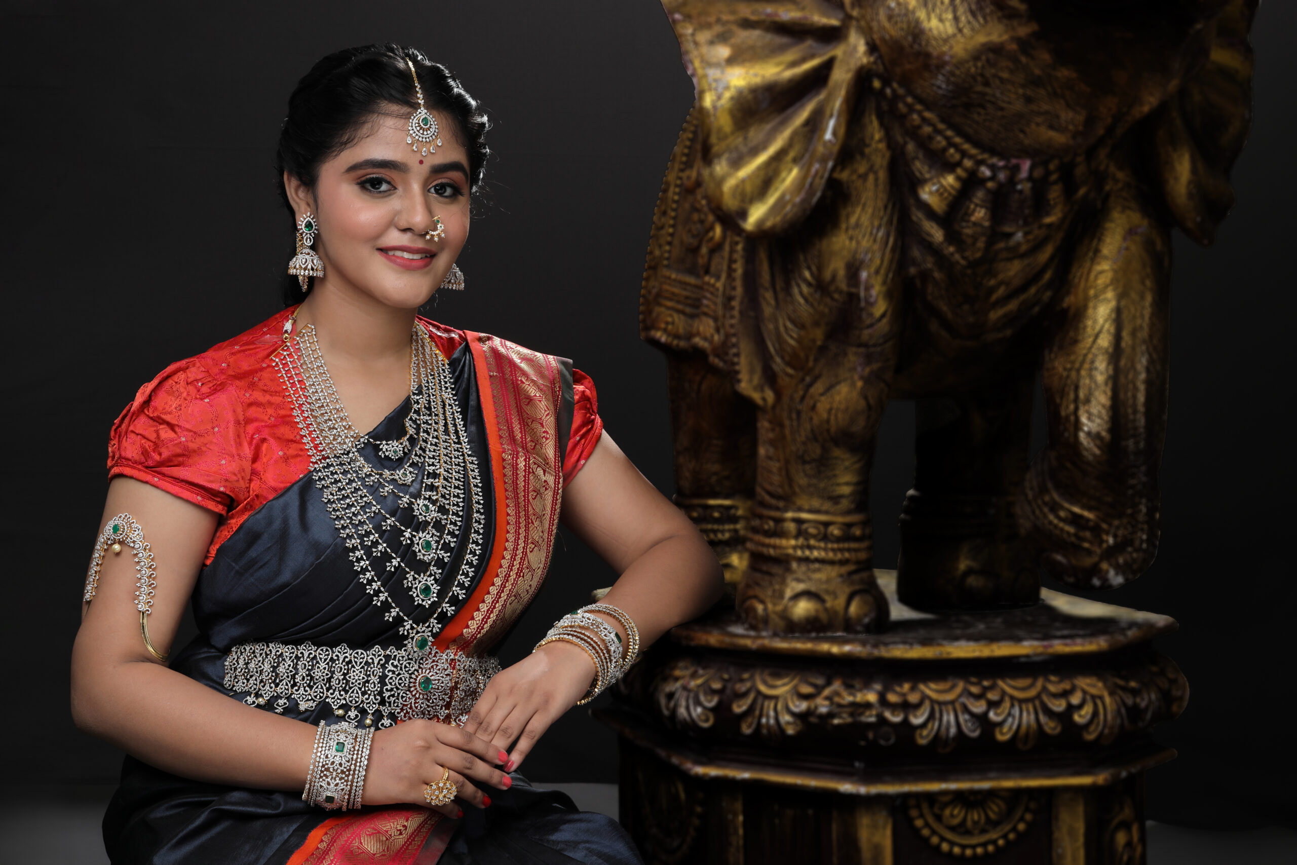 traditional bridal jewellery portrait photography hyderabad