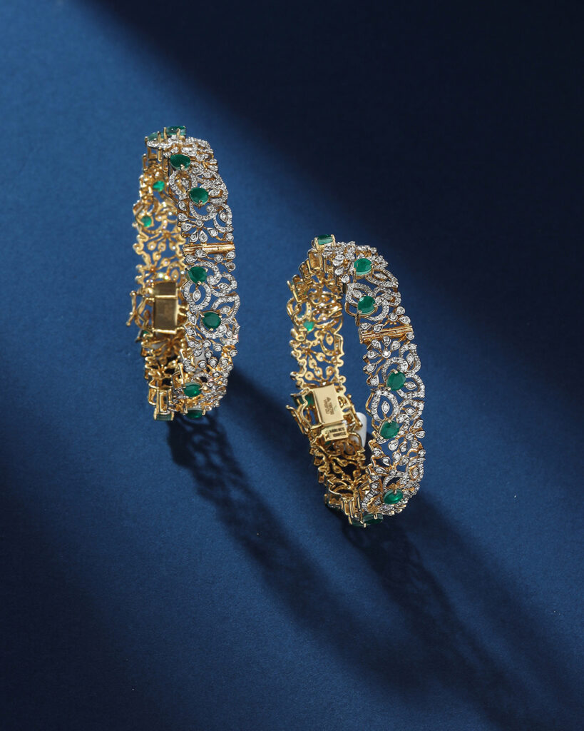 Jewellery Photography in Hyderabad | Jewellery Photographer gemstone gold bangles jewellery photography in hyderabad