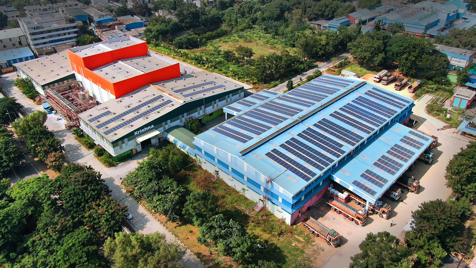 industrial factory aerial view photography